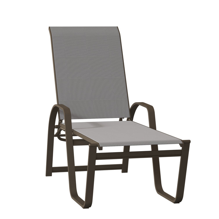 Holna Outdoor Rust-Resistant Metal Chaise Lounge