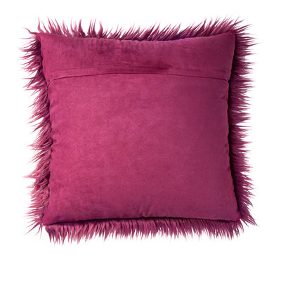Faux Fur Square Throw Pillow Cover & Insert