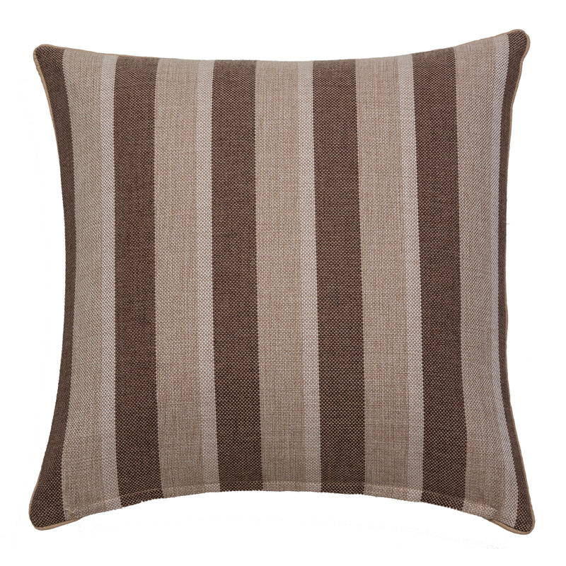 Colleyville Plaid Square Cushion, Latte, 60 x 60cm