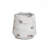Rustic Off White with Brown Accents Tall Round Planter-1995519048