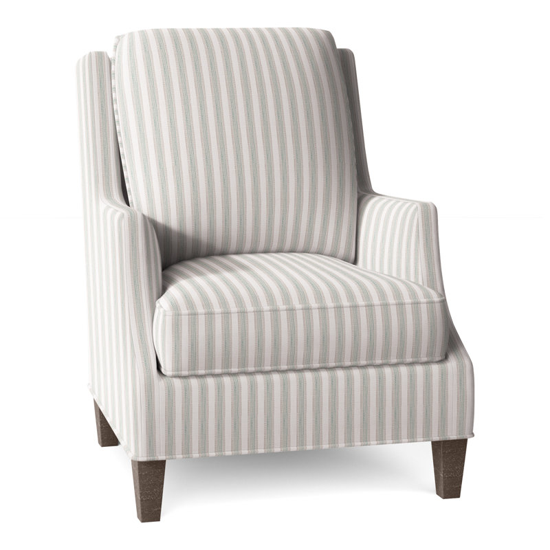 Fauteuil l 31,5 po Savannah, Noisette, Perigold Piccadilly rayé frêne