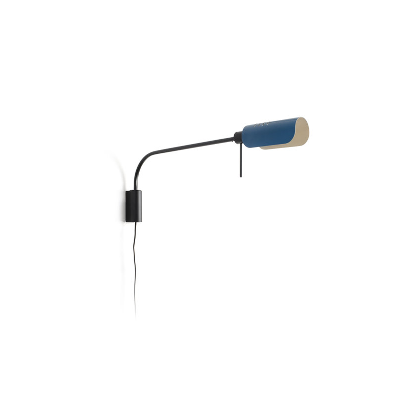 Martinica Wall Lamp Arm, 7.24" H x 3.4" W x 19" D, Blue