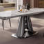 Ensemble de table de salle à manger rectangulaire de luxe de style italien-107149854-107149850