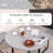 Outdoor Picnic Table Portable Picnic Table Bench w/ 4 Benches & Umbrella Hole Grey-28049682
