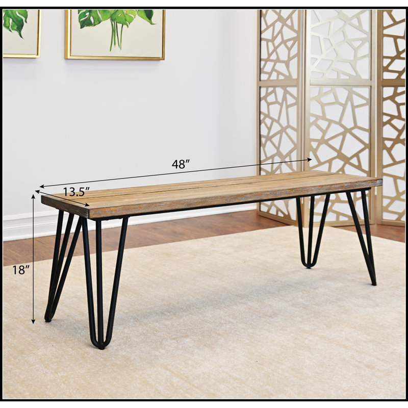Banc de salle à manger en bois Aryven
