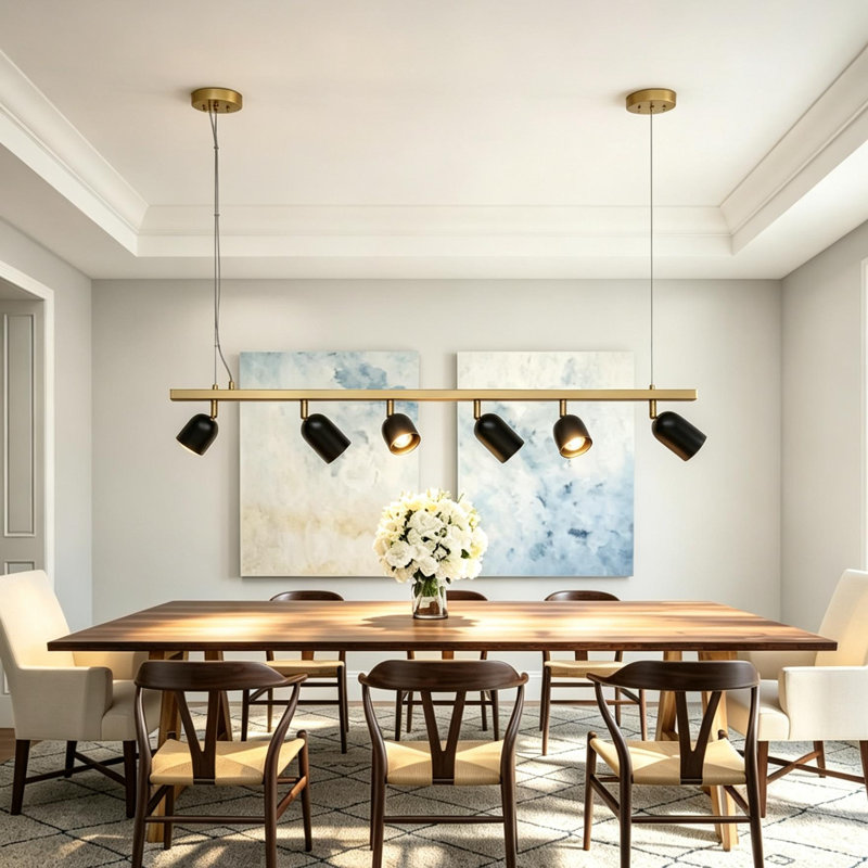 Burcker 6 - Light Kitchen Island Pendant Light
