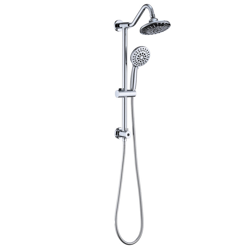 6 Inch Rain Shower Head And Handheld For Bathroom - Enhanced Showering Experience 2.5 Gpm Including, Chrome