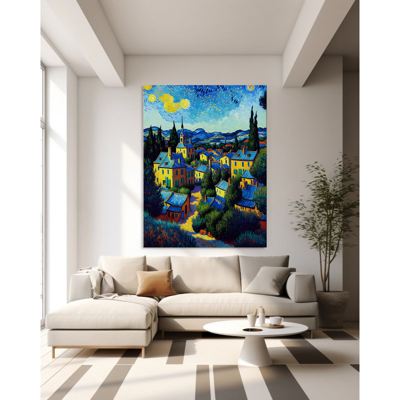 Village français II, H 32 po x l 24 po