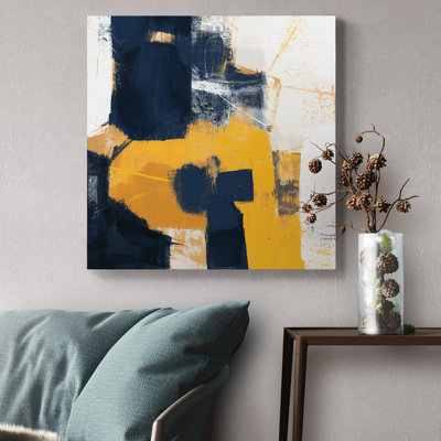 «Navy & Gold II», reproduction sur toile tendue