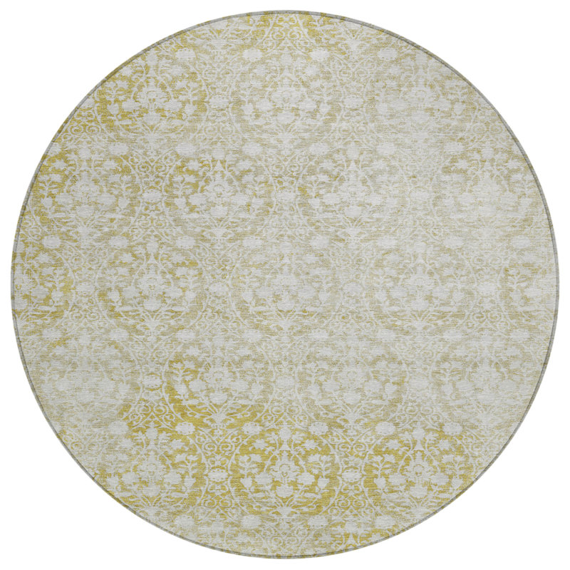 Tapis rond lavable 8 po