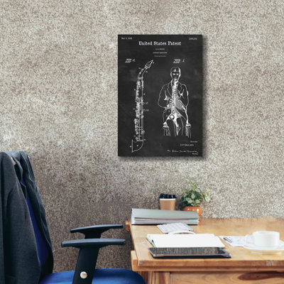 Soprano Saxophone Blueprint Patent Chalkboard - Wrapped Canvas Drawing Print -  Williston Forge, DF7FA0A464F44CD08E6BE3609EE8EC92