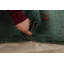 Tapis de zone en laine vert 3 pi 4 po x 4 pi 10 po one-of-kind-noué la main gabbeh