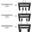 3 Tier Adjustable Dumbbell Rack, Weight Rack with Extended Base & Movable Hooks, 450 lb Capacity