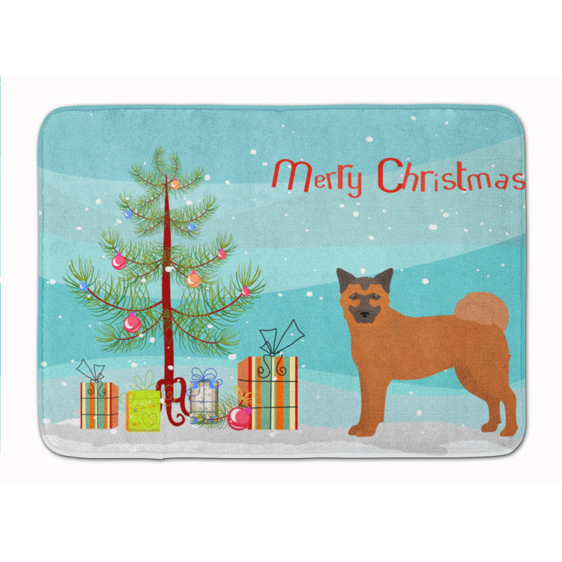 Memory Foam Non-Slip Bath Rug, Chow Shepherd