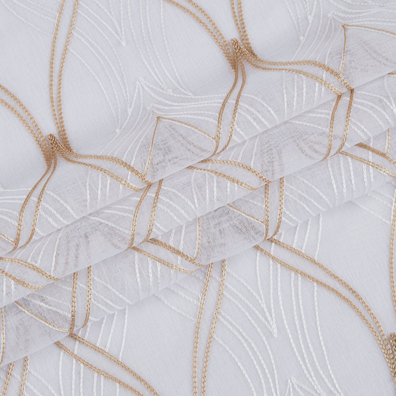 Paire de rideaux transparents avec œillets Ginny, Or, L 38 po x L 84 po