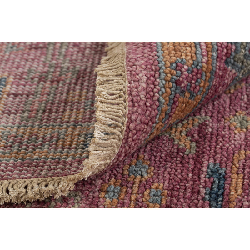 Rock My Classics Wool Oriental Area Rug in Pink, Rectangle 10' x 14'