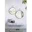 Miroir mural circulaire avec cadre en fer-962262815