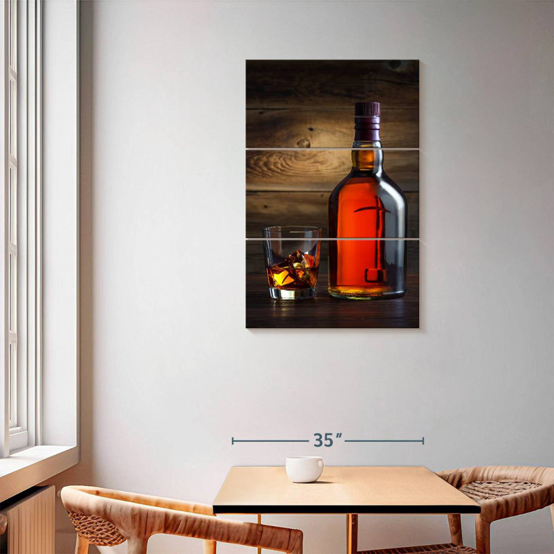 Yarlin Whiskey Bottle, 38" H x 24" W