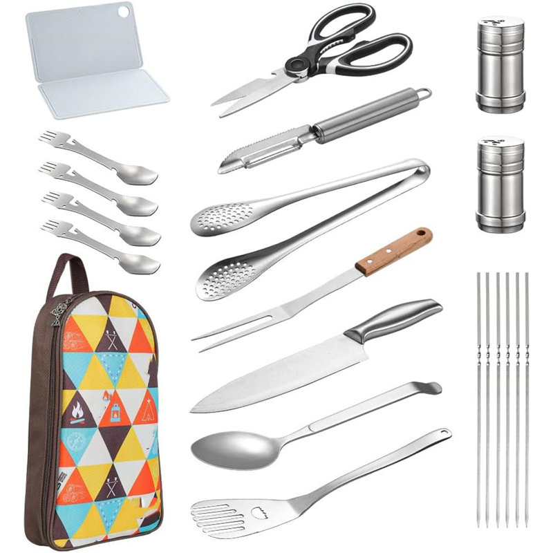 Stainless Steel Dishwasher Safe Grilling Tool Set