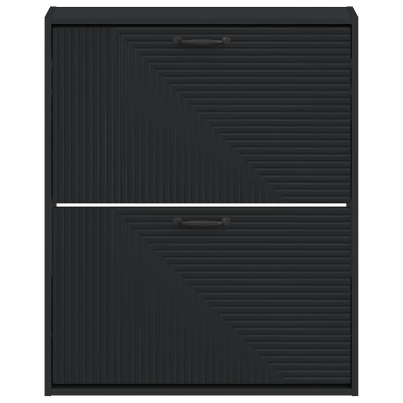 Flip Down Shoe Storage, 86 cm H x 71 cm W x 17 cm D, Black