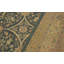 Tapis bleu / ivoire en laine noué à la main de style oriental 10 pi x 13 pi 10 po Anke