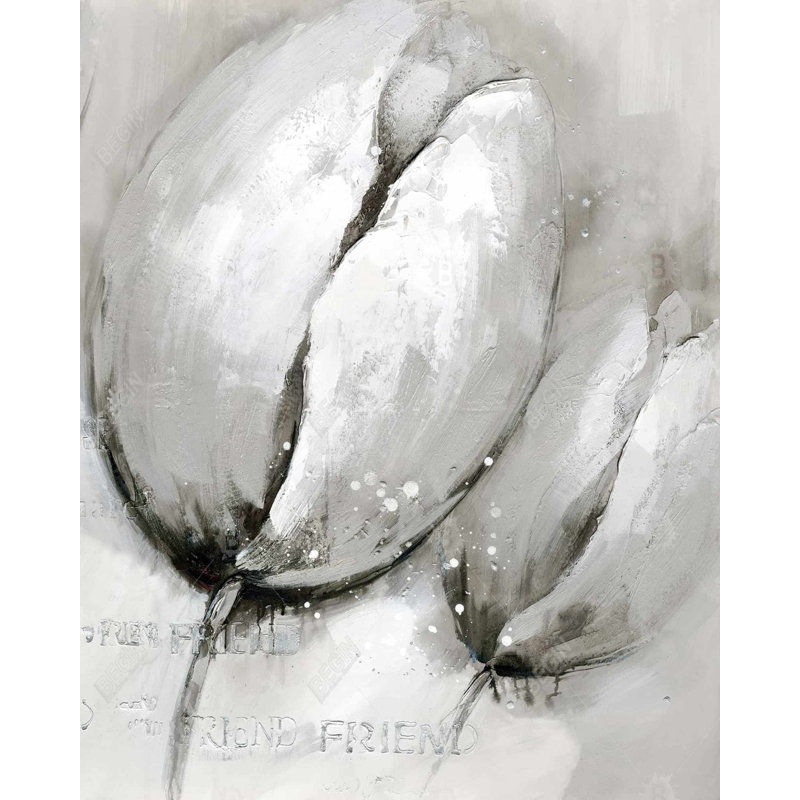 Contemporary Tulips Print On Canvas