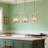 1-Light Geometric Globe Transitional Kitchen Island Pendant Light