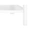 Corner 4-Tier Etagere Bookcase, White Laminate and Metal, Perfect for Maximizing Space in Modern Offices and Bedrooms.