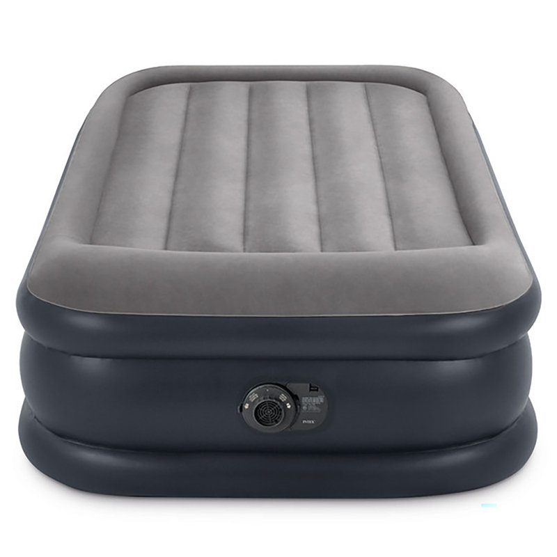Intex: Dura-Beam: Plus coussin d'air de luxe - simple - matelas gonflable 16,5 po, pompe intégrée, Fiber-Tech, sac de transport, capuchon de 300 lb, 64131ED
