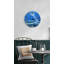 Horloge murale Striking Moonlit Ocean Waves, Dynamic Night Sea Art - décoration en verre trempé, idée de cadeau unique-370251403-370251402