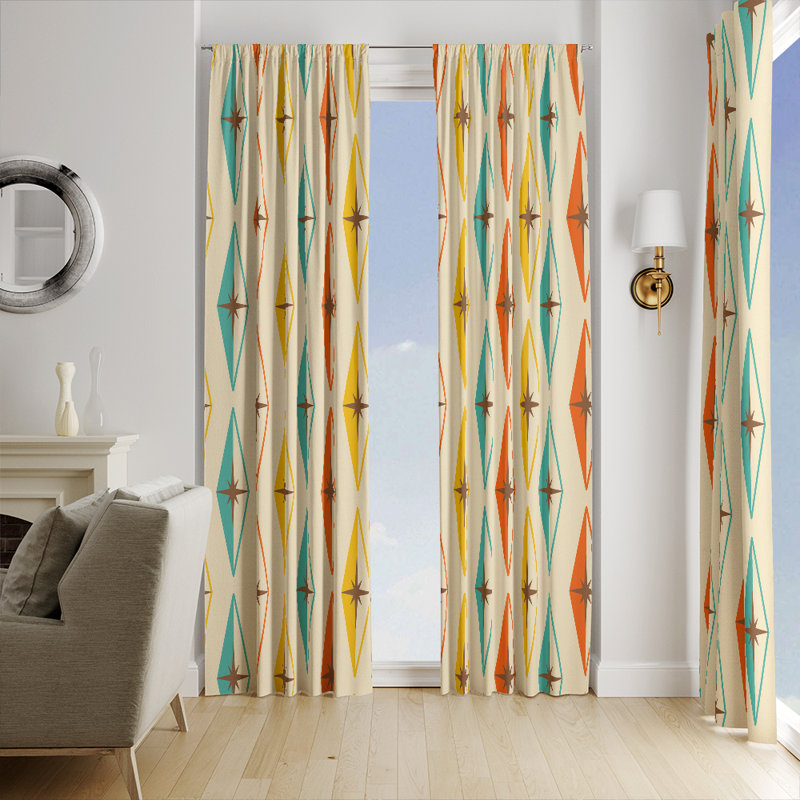 Panneau de rideau simple semi-transparent Carwell, L 20 po x L 82 po