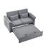 Lit convertible 2 places en velours gris