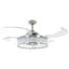 Ventilateur de plafond à pales rétractables 48 po avec lumière et télécommande Corbelle-320471022