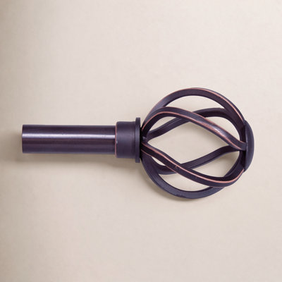Cage Adjustable 0.63" Single Curtain Rod