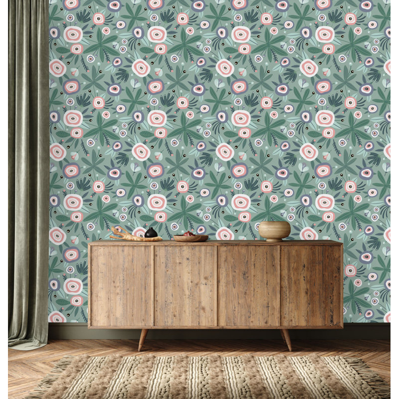 Panneau de papier peint Thornlie, L 18,75 po x l 25 po, Vinyle