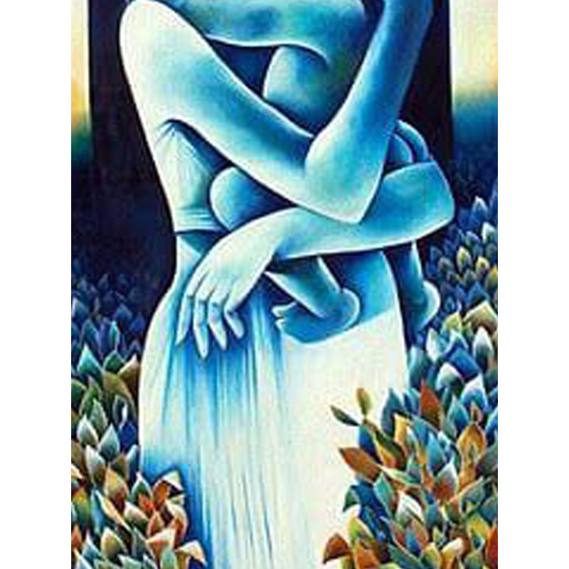 Mère et enfant | Acrylique sur toile | Par Jyoti Singh