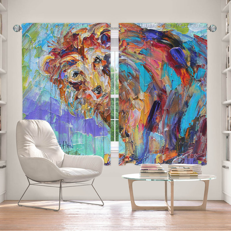 Ensemble de rideaux en polyester 2 pièces, L 40 po x L 52 po