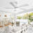 Sofucor 52" 5-Solid Blade Smart Modern Ceiling Fan with LED Light，Remote-1358021283