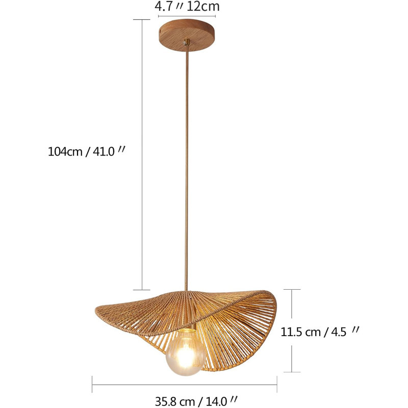 Luminaire suspendu 1 lumière Araia