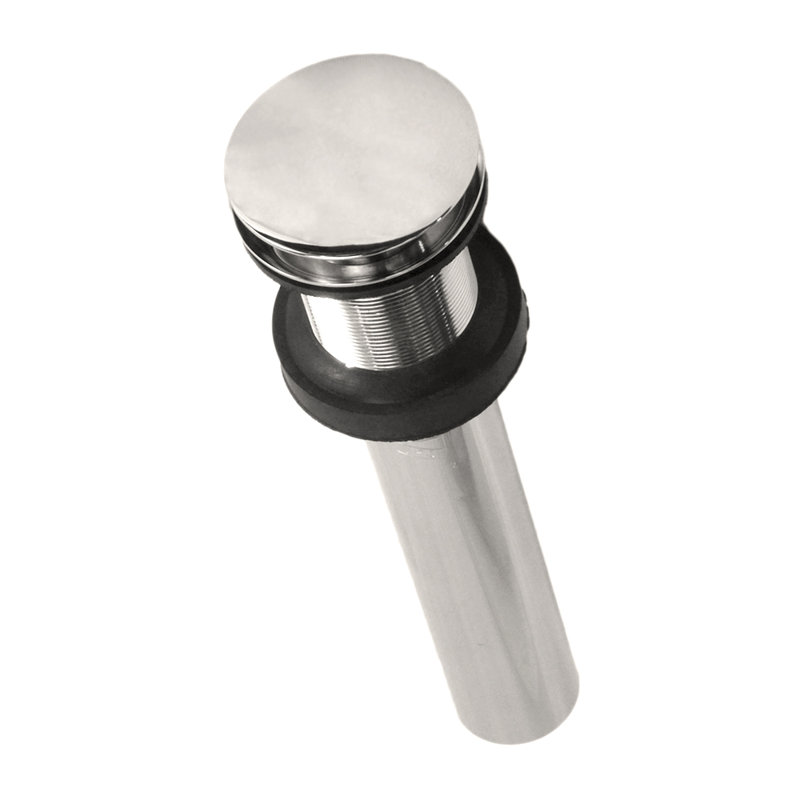 Dome 1.5" Pop-Up Bathroom Sink Drain, Polished Nickel