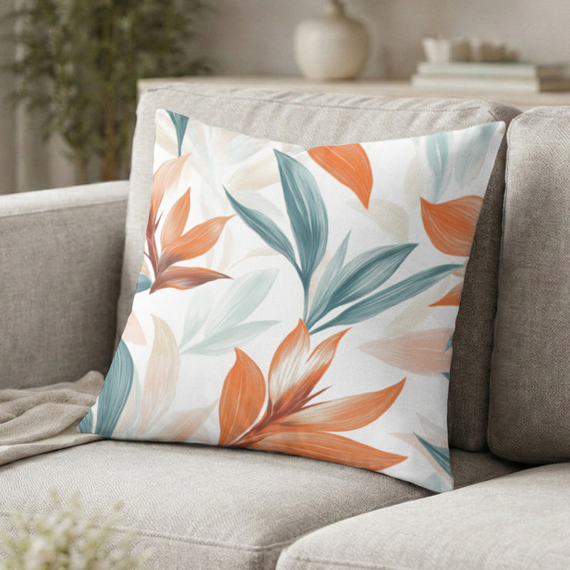 Coussin Floral - Coussin Coastal Paradise, H 16 po x l 16 po