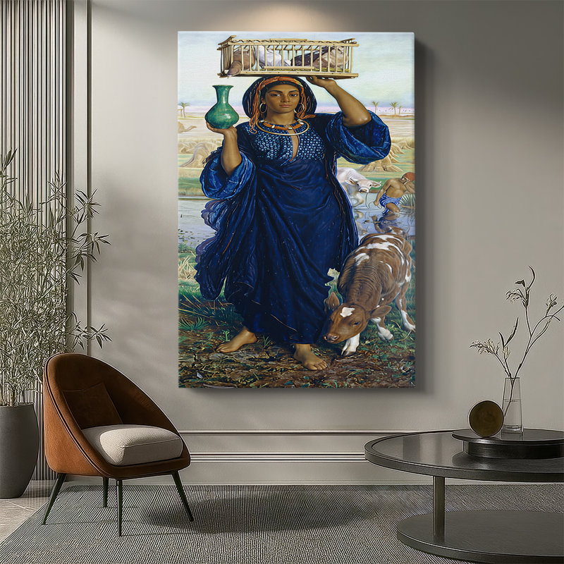 La rémanence en Égypte - toile tendue par William Holman Hunt, 40 po x 60 po