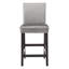 Tabouret de comptoir en velours de finition espresso 26 po-82941333