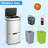 Costway 19 Gal Kitchen Trash Can With Soft Closing Lid & Stay-open Design Inner Buckets Silver