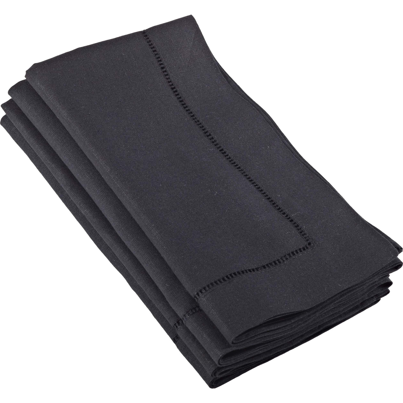 Gelder Reversible Linen Napkin, Black