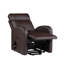 Fauteuil inclinable électrique brun en cuir synthétique-772663259