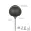 Louche en silicone Tovolo avec poignée en acier inoxydable pour ragoûts et sauces pour soupes, gris anthracite