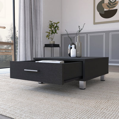 Ariel Storage Coffee Table with Drawer and Modern Design