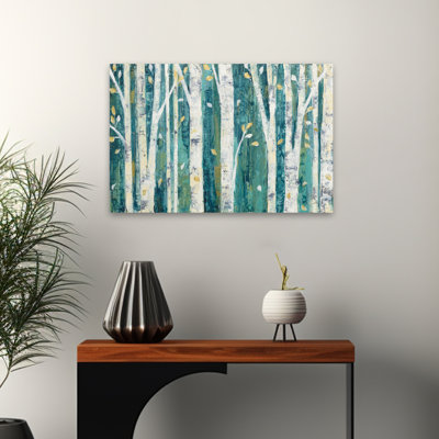 Abstract And Birch Birches In Spring Art