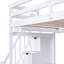 Lit mezzanine simple au-dessus de double avec bureau intégré Thedford par Harriet Bee-1360341385